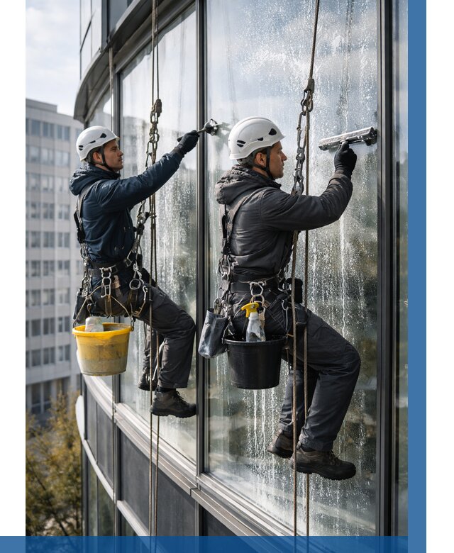 Мойка панорамных окон в Сочи от 362 р. заказать у ВЫСОТНИК-Счи
