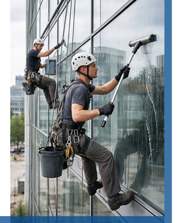 Мойка витражей альпинистами в Сочи от 724 р. под ключ|ВЫСОТНИК-Счи