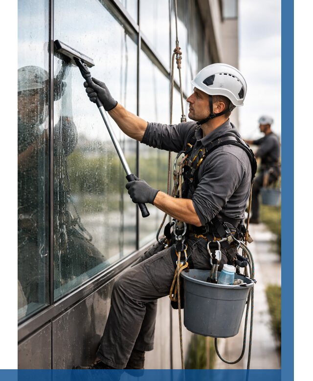 Мойка стеклянных фасадов в Сочи от 207 р. | ВЫСОТНИК-Счи