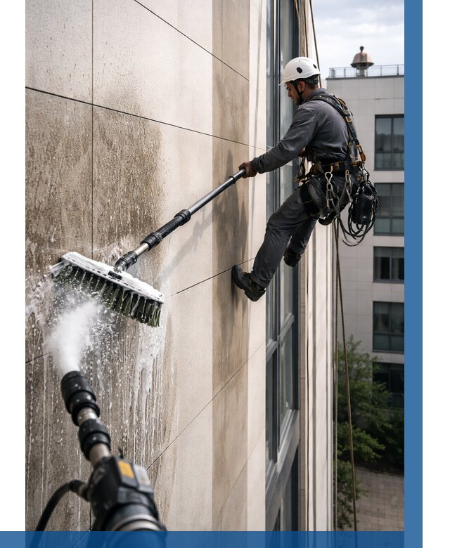 Мойка фасада из керамогранита в Сочи от 310 р. | ВЫСОТНИК-Счи