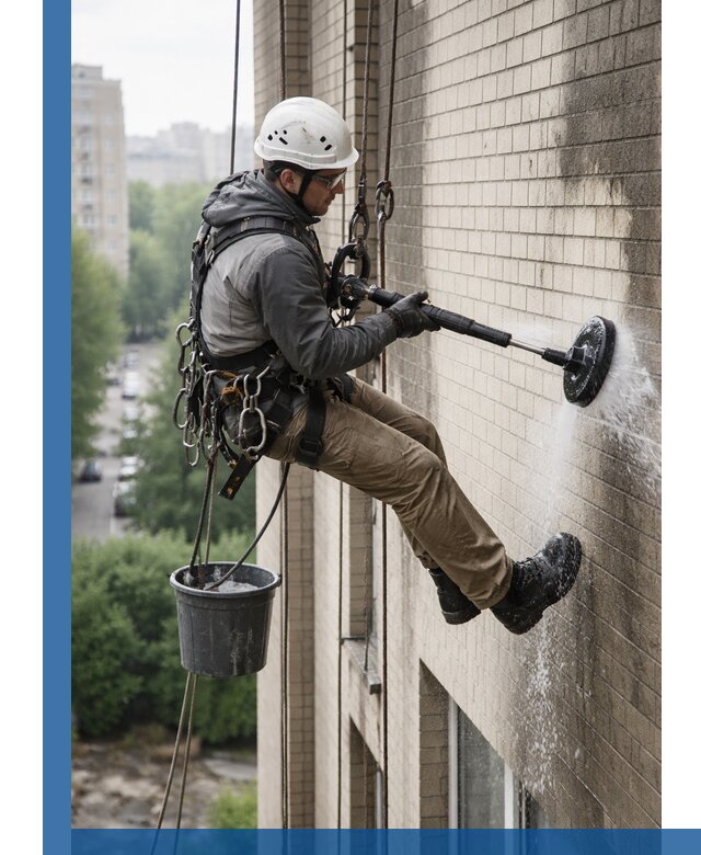 Очистка фасада от копоти в Сочи профессионально и безопасно