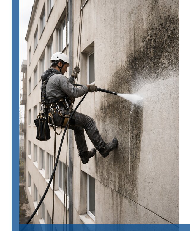 Профессиональная очистка фасадов от плесени в Сочи