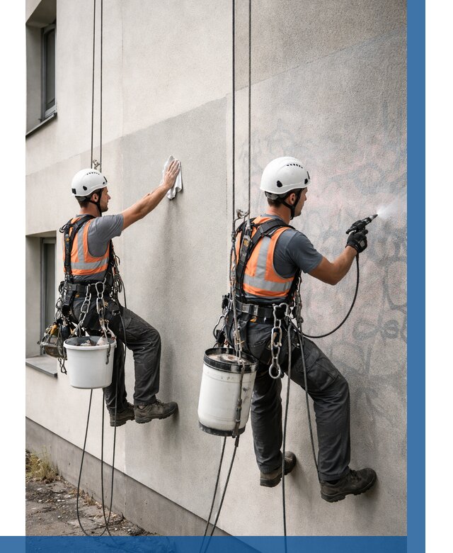 Антиграффити покрытие фасада в Сочи от 620 р. | ВЫСОТНИК-Счи