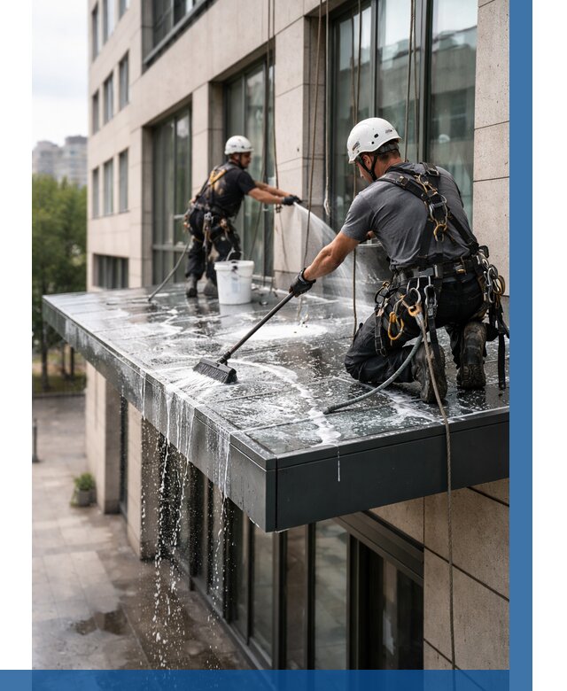 Мойка козырьков и навесов в Сочи от 3618 р. | ВЫСОТНИК-Счи