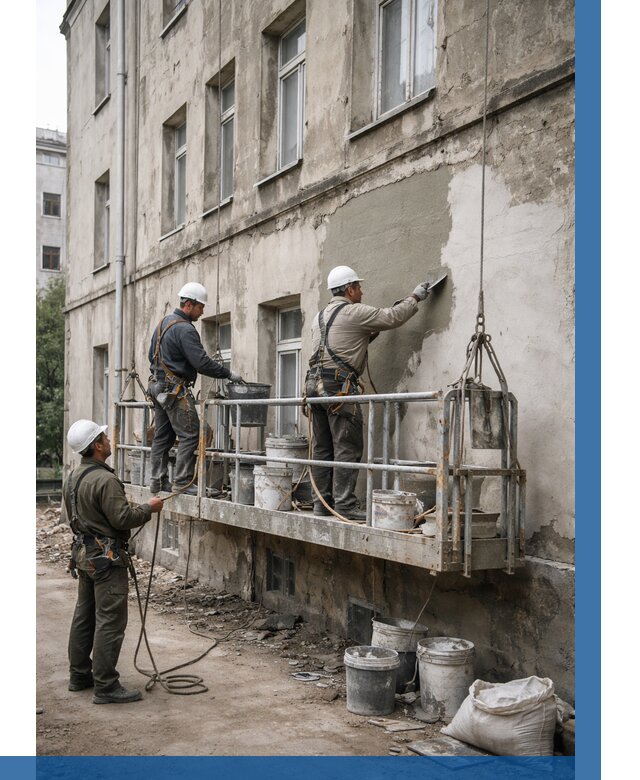 Капитальный ремонт фасада в Сочи от 4341 р. | ВЫСОТНИК-Счи