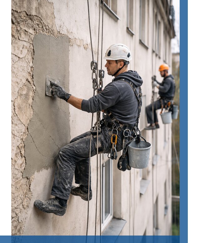 Восстановление штукатурки фасада в Сочи от 1240 р. | ВЫСОТНИК-Счи