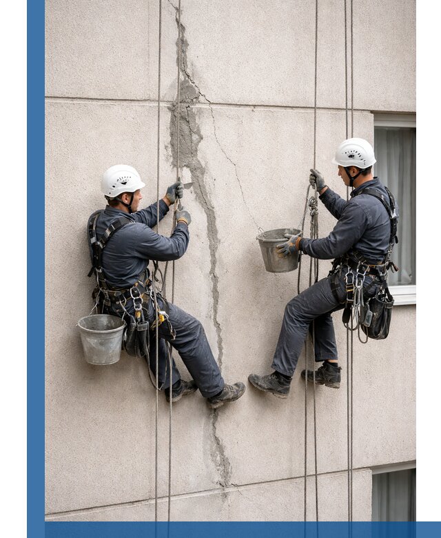 Заделка трещин на фасаде в Сочи с гарантийным ремонтом