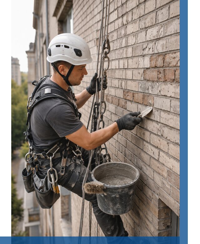 Ремонт кирпичной кладки фасада в Сочи от 1860 р. | ВЫСОТНИК-Счи