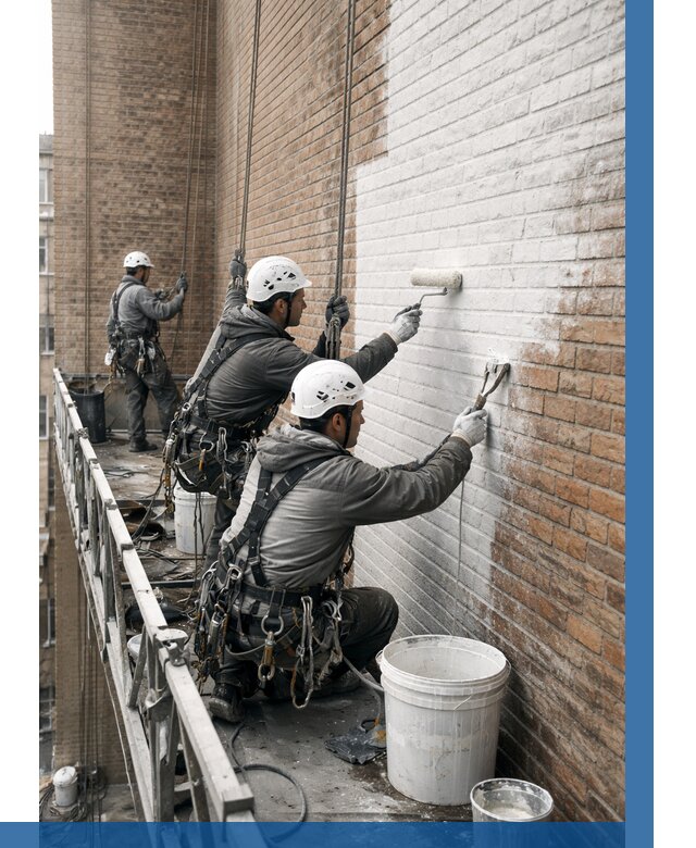 Покраска кирпичного фасада в Сочи от 362 р. | ВЫСОТНИК-Счи