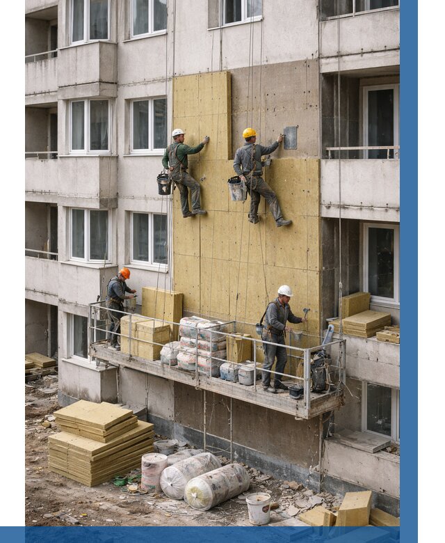 Утепление фасада минватой в Сочи от 1550 р. | ВЫСОТНИК-Счи