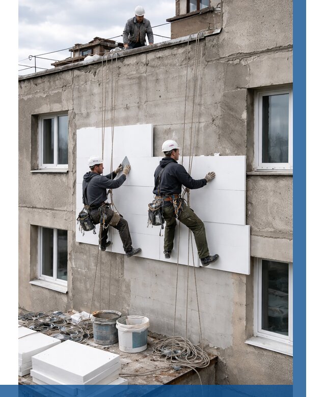 Утепление фасада пенополистиролом в Сочи от 1860 р. | ВЫСОТНИК-Счи