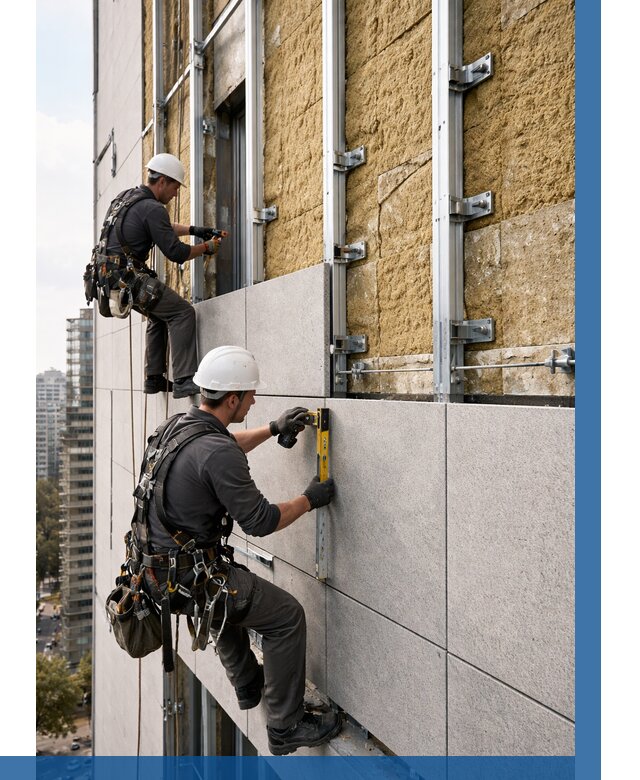 Монтаж вентилируемого фасада в Сочи от 3618 р. | ВЫСОТНИК-Счи