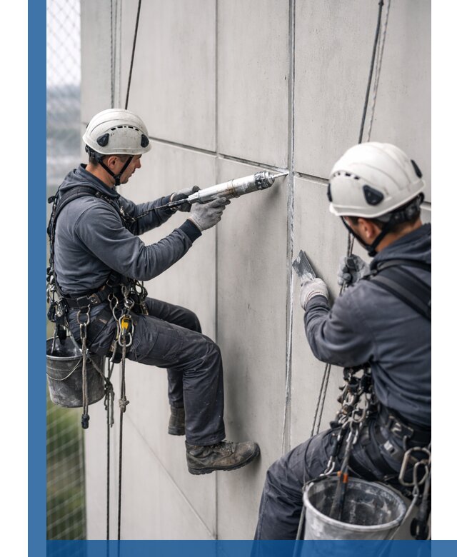 Первичная герметизация швов фасадов и кровель в Сочи