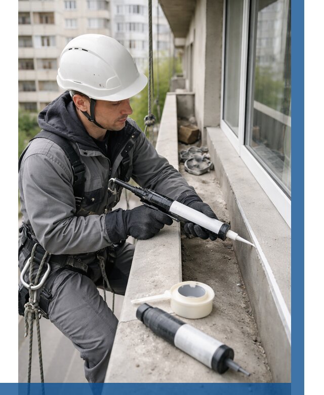 Герметизация швов лоджии в Сочи от 4651 р. | ВЫСОТНИК-Счи