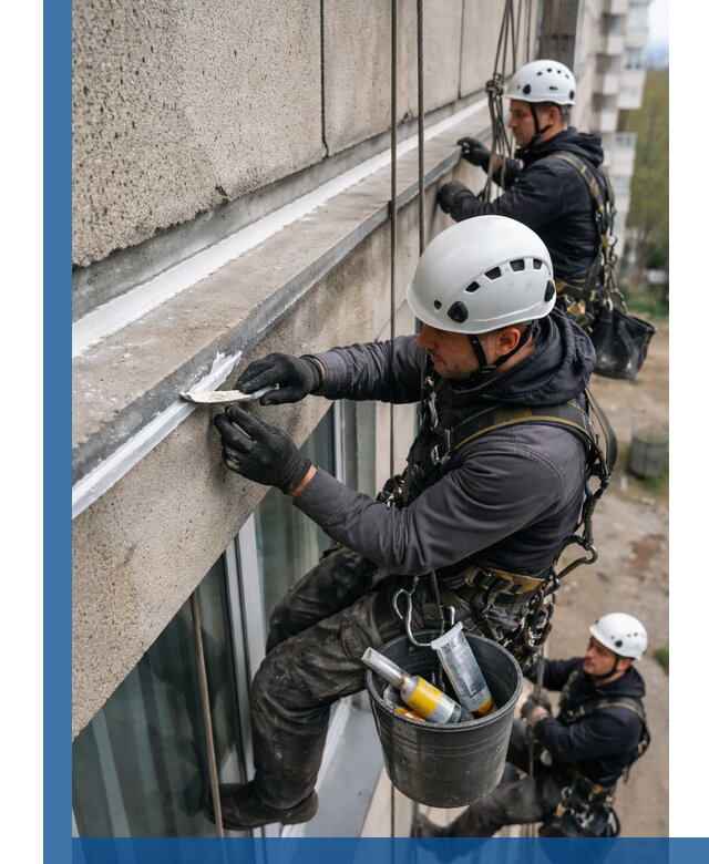 Герметизация примыкания балкона в Сочи под ключ с гарантией