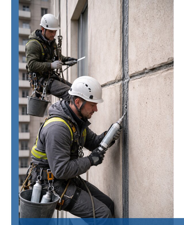 Герметизация деформационных швов фасада в Сочи качественно