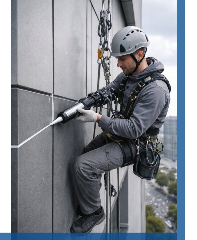 Герметизация стыков фасадных панелей в Сочи от 6718 р.| ВЫСОТНИК-Счи