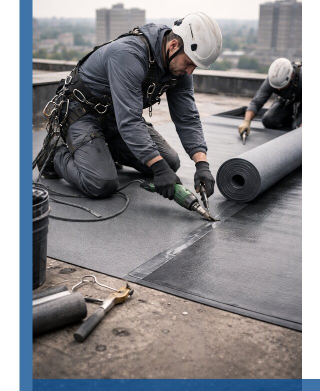 Ремонт мягкой кровли в Сочи с выездом промальпинистов