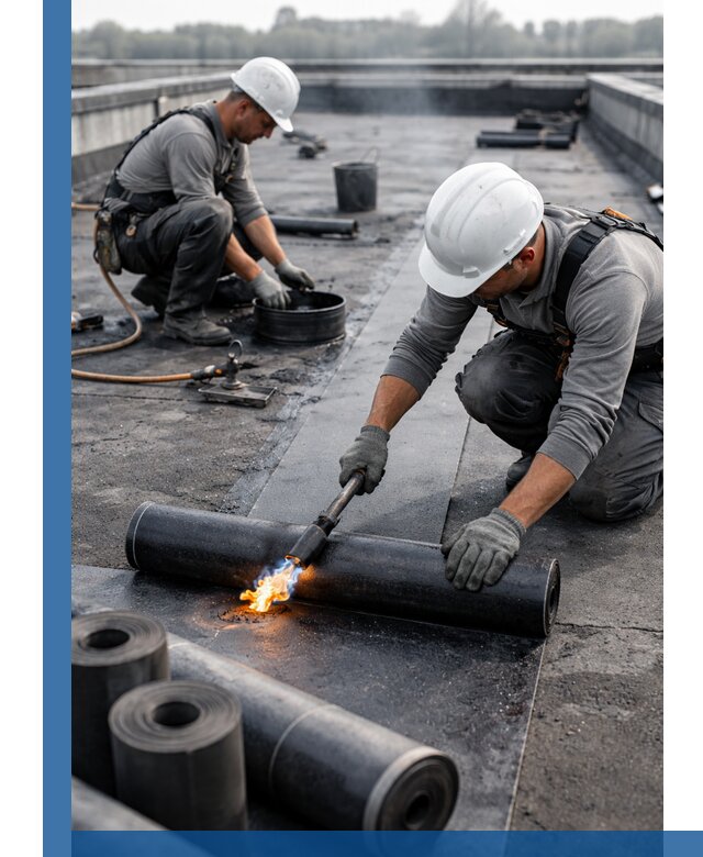 Ремонт рулонной кровли в Сочи герметизация и восстановление