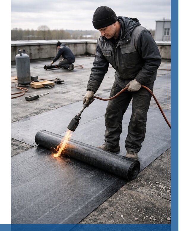 Ремонт наплавляемой кровли в Сочи от 724 р. | ВЫСОТНИК-Счи