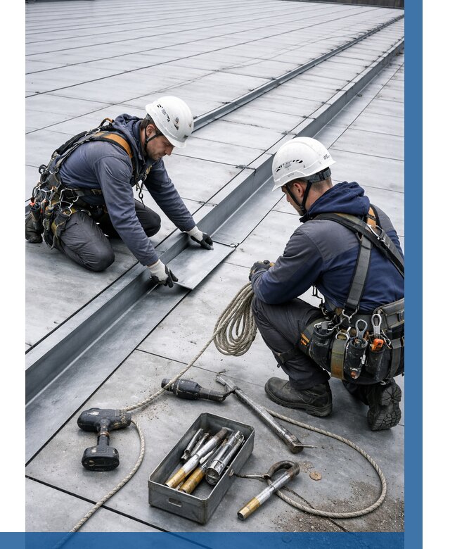 Ремонт фальцевой кровли в Сочи от 724 р. | ВЫСОТНИК-Счи