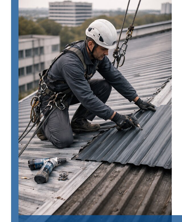 Ремонт профнастила на кровле в Сочи, работы под ключ