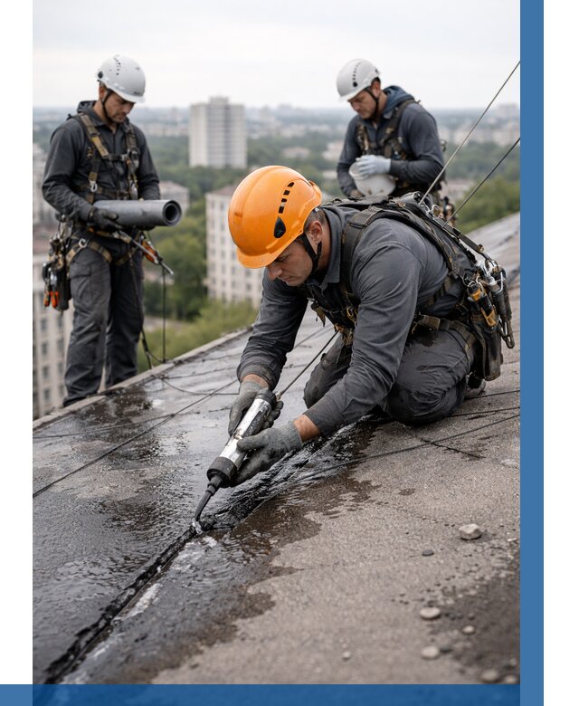 Устранение протечек кровли в Сочи от 12403 р. | ВЫСОТНИК-Счи