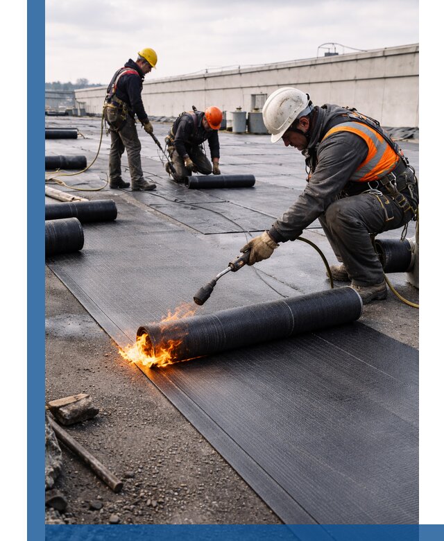 Монтаж наплавляемой кровли в Сочи профессионально