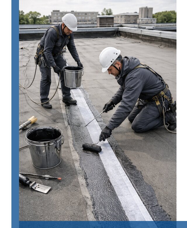 Гидроизоляция кровли мастикой в Сочи надежная защита