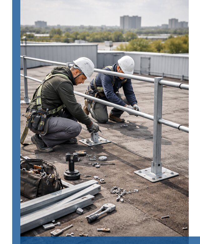 Монтаж кровельного ограждения в Сочи под ключ с гарантией