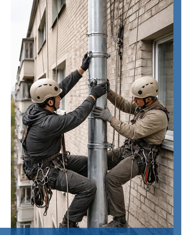 Замена водосточных труб в Сочи от 6718 р. | ВЫСОТНИК-Счи