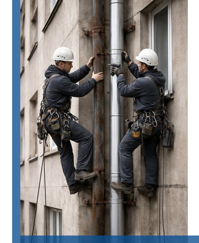 Замена водосточных труб в Сочи: монтаж и демонтаж под ключ