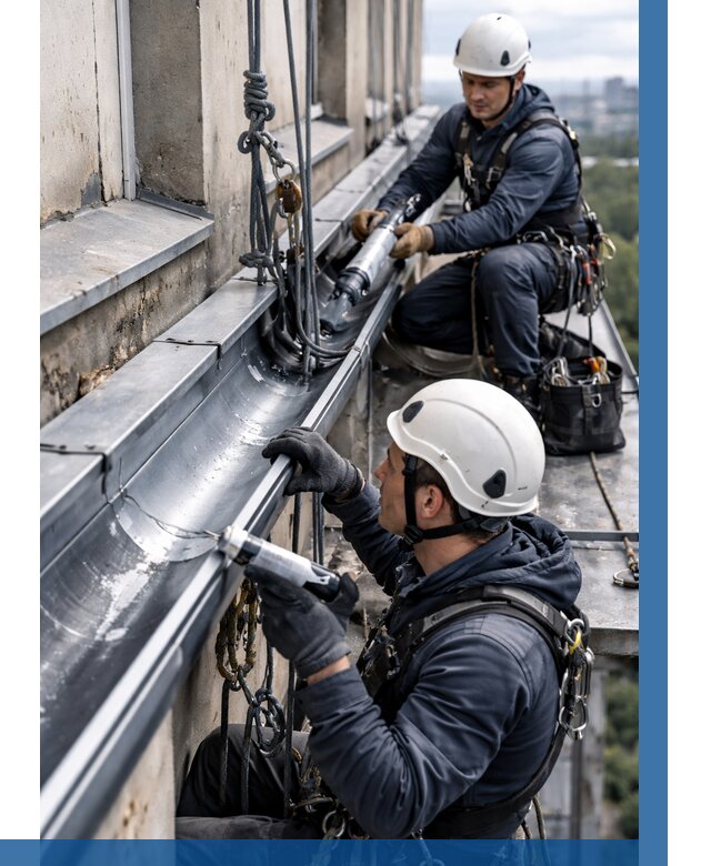 Ремонт водосточных желобов в Сочи от 6718 р. | ВЫСОТНИК-Счи