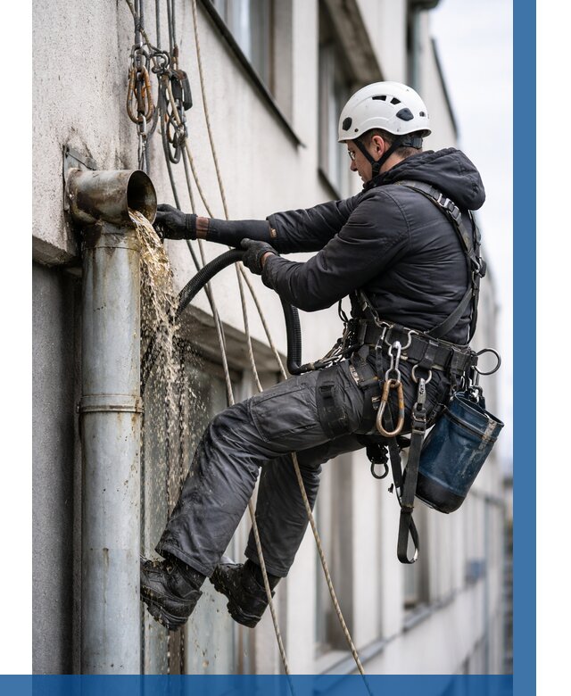 Прочистка водосточных труб в Сочи от 3618 р. | ВЫСОТНИК-Счи