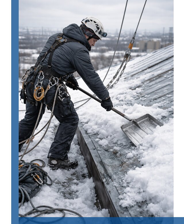 Профессиональная очистка кровли от снега и наледи в Сочи