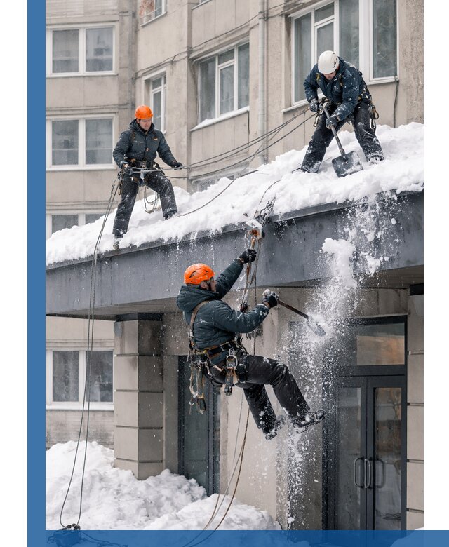 Безопасная очистка навесов от снега в Сочи круглогодично