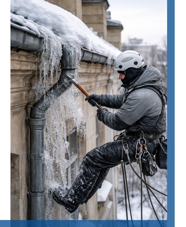 Очистка водостоков от льда в Сочи от 3618 р. | ВЫСОТНИК-Счи