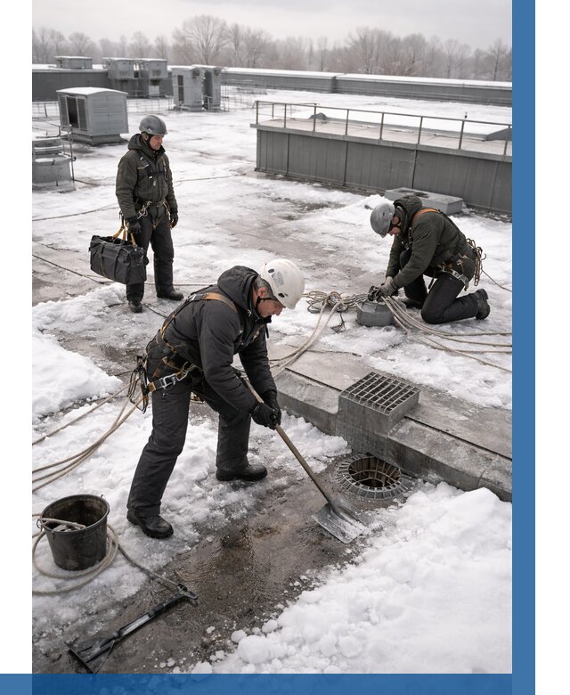 Абонентское обслуживание кровли зимой в Сочи от 8269 р. | ВЫСОТНИК-Счи