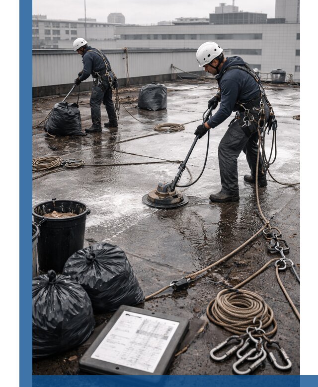 Плановая очистка кровли по графику в Сочи для безопасности