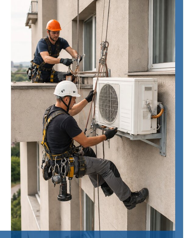 Монтаж внешнего блока кондиционера в Сочи от 6718 р. | ВЫСОТНИК-Счи