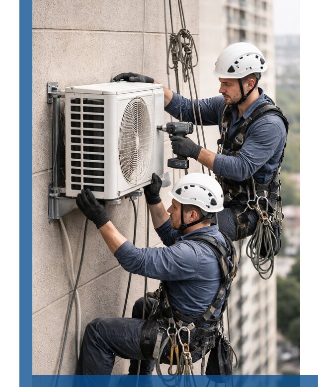 Монтаж внешнего блока кондиционера в Сочи установка и крепление