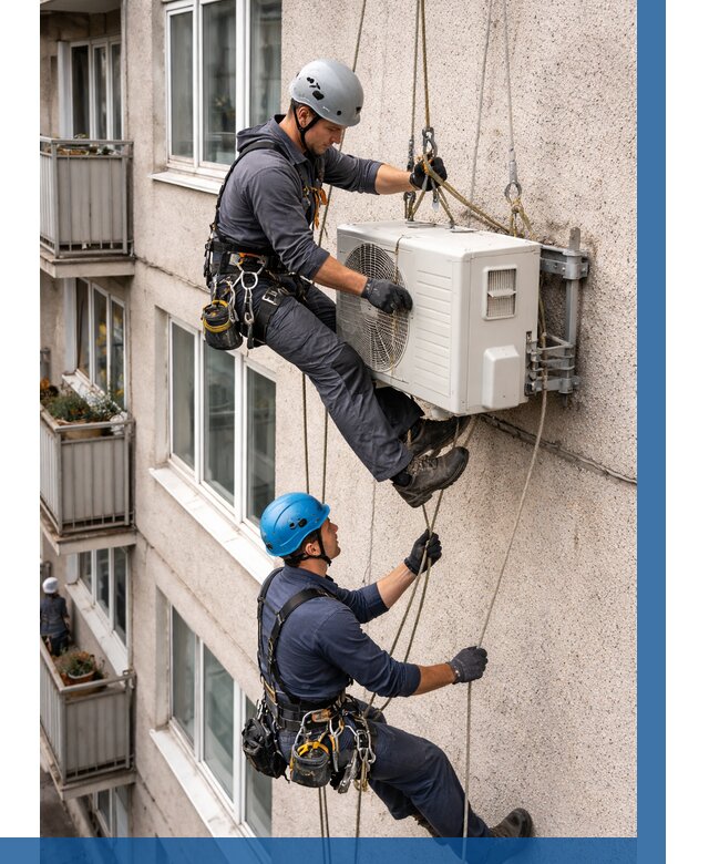 Перенос внешнего блока кондиционера в Сочи от 9302 р.| ВЫСОТНИК-Счи