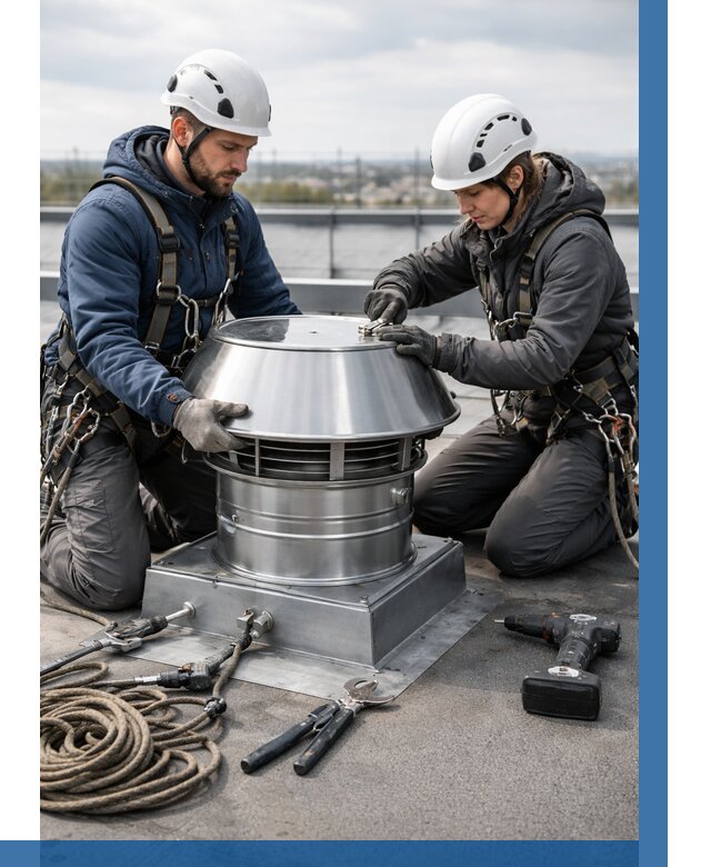 Установка дефлекторов на кровле в Сочи от 4651 р. | ВЫСОТНИК-Счи