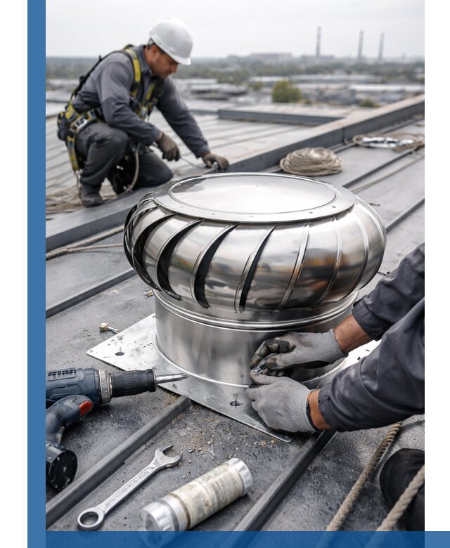 Установка дефлекторов на кровле в Сочи профессионально