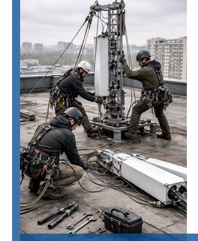 Демонтаж антенн на крыше зданий в Сочи с гарантией