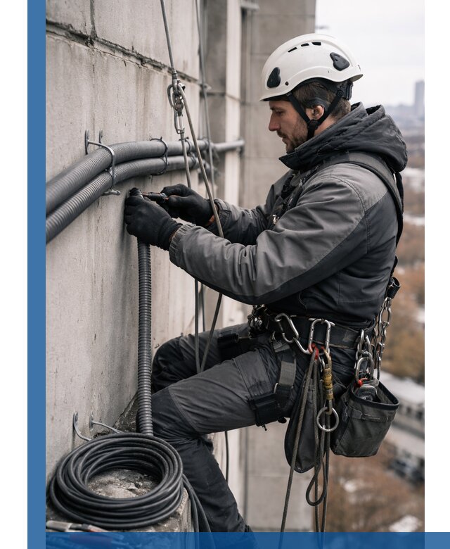 Профессиональный монтаж гофры для кабеля в Сочи с гарантией