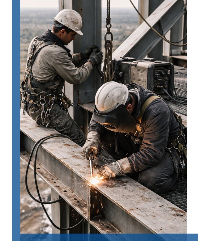 Высотные сварочные работы в Сочи для промышленных объектов