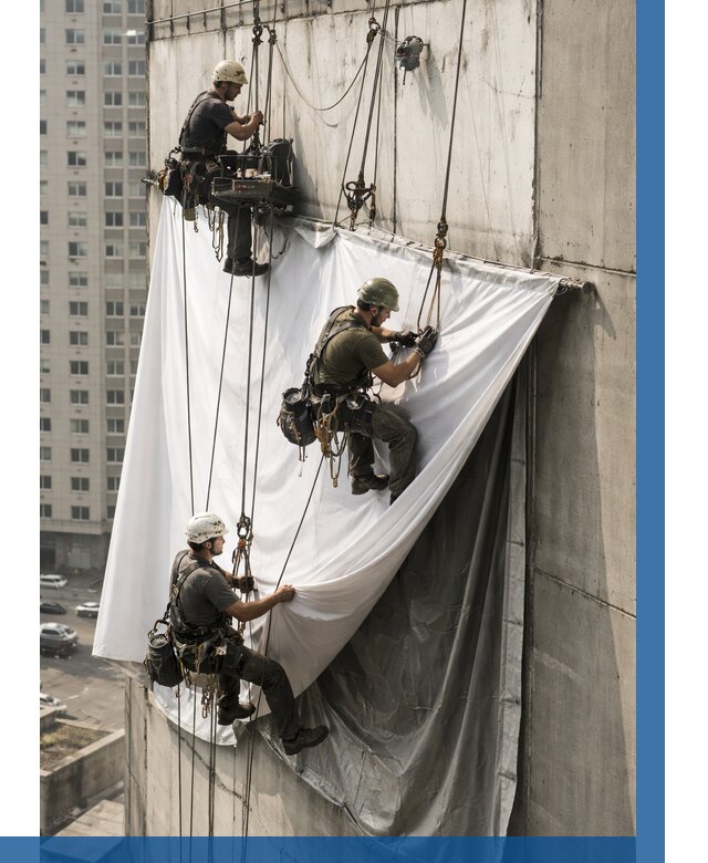 Замена баннерного полотна в Сочи от 6718 р. | ВЫСОТНИК-Счи—заказать