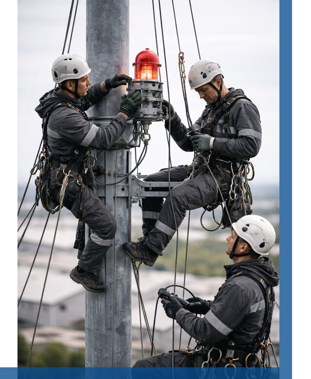 Монтаж заградительных огней в Сочи от 8786 р. | ВЫСОТНИК-Счи