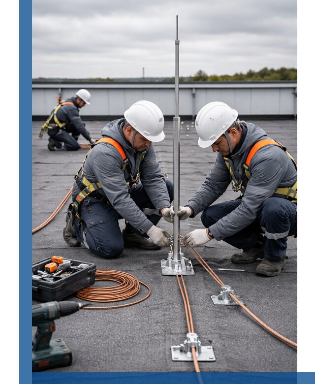 Монтаж молниезащиты на кровле в Сочи под ключ с гарантией